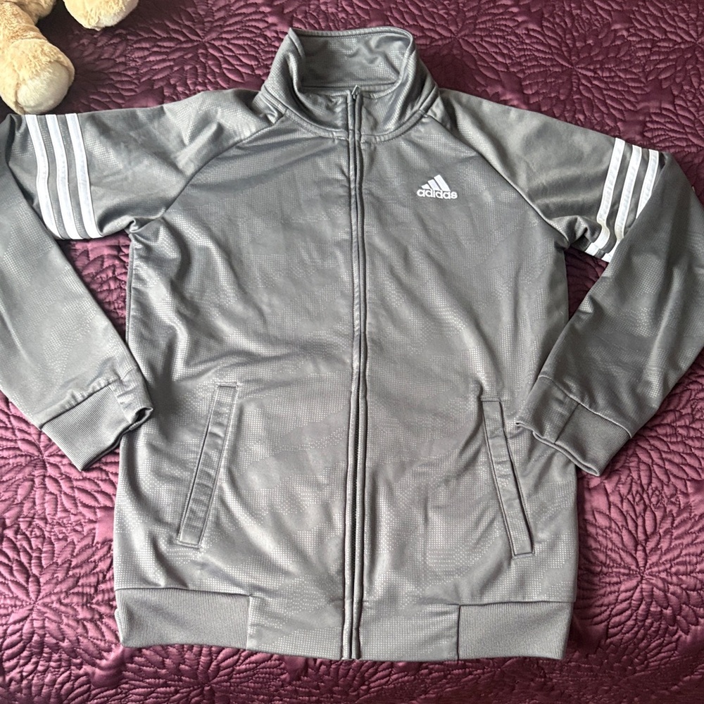 Adidas Charcoal Full-Zip Jacket